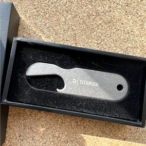The Ridge Stonewashed Titanium bottle opener